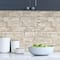 InHome White Washed Denver Brick Peel & Stick Wallpaper